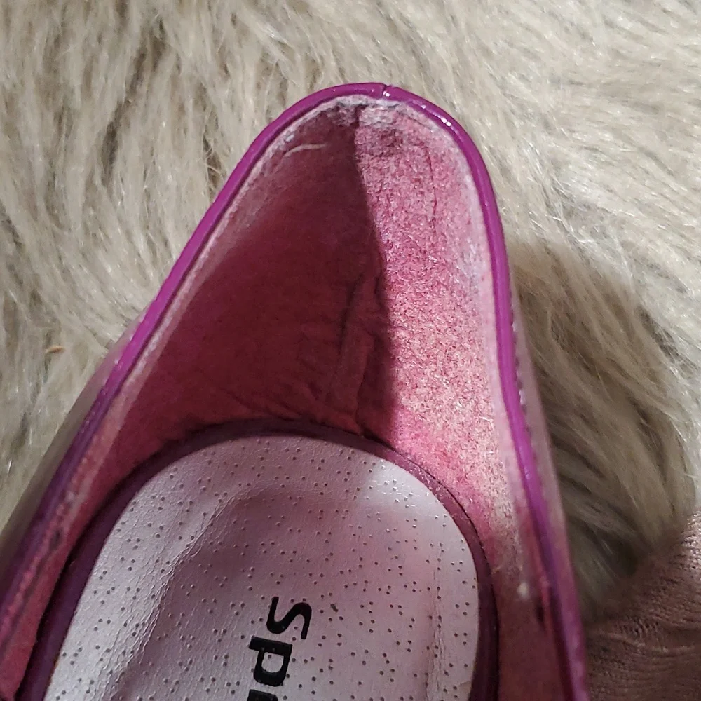 SPRING Light Purple Leather-Like Patent Heels- Size Euro 38 - Picture 16 of 16